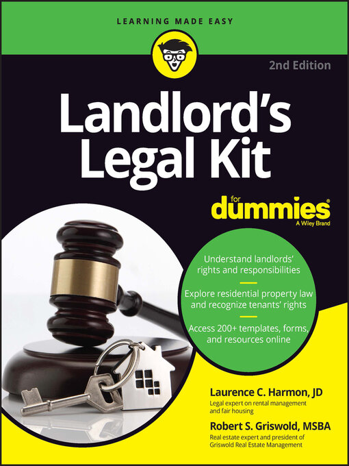 Title details for Landlord's Legal Kit For Dummies by Robert S. Griswold - Available